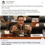 CEK FAKTA: Mensos Juliari Menteri Terbaik Versi Charta Politika, Benarkah?