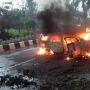 Mobil Terbakar di Jalan Bypass Ngurah Rai Kuta, 2 Pelajar Lolos dari Maut