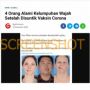 CEK FAKTA: Benarkah 4 Orang Ini Lumpuh Wajah Usai Suntik Vaksin Corona?