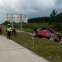 Suzuki Splash Hilang Kendali di Tol Lampung, Dua Warga Palembang Tewas