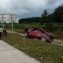 Suzuki Splash Hilang Kendali di Tol Lampung, Satu Penumpang Tewas