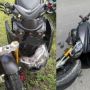 Adu Banteng di Bali, Yamaha Nmax sampai Terbelah Dua