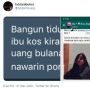 Bangun Tidur Langsung Ditawari Jodoh, Kisah Ibu-Anak Kos Ini Viral