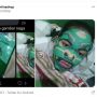 Pakai Sheet Mask Gambar Naga, Warganet: Malah Nakutin