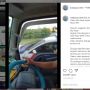 Bak Film Laga, Aksi Kejar-kejaran Truk dengan Mobil PJR di Tol Viral