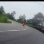 Gagal Lakukan  Aksi Cornering, Moge Kawasaki Malah Nyemplung ke Jurang