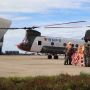 Keahlian dan Kecepatan dengan Helikopter Chinook Kirim Bantuan Korban Gempa