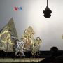 Figur Wayang Kulit Joe Biden dan Kamala Harris di Solo