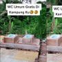 Viral WC Umum di Tempat Terbuka Tanpa Atap, Warganet: Ngeri Dipatok Ayam