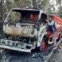 Mestinya Jinakkan Api, Mobil Damkar Kota Tanjungpinang Justru Ikut Berkobar