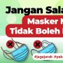 INFOGRAFIS: Jangan Salah Pakai, Masker Medis Tidak Boleh Didouble!