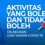 INFOGRAFIS: Aktivitas yang Boleh dan Tidak Boleh Usai Vaksin Covid-19