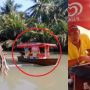 Dijual Pakai Kapal, Video Pedagang Es Krim di Atas Sungai Ini Jadi Sorotan