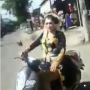 Viral Video Pengantin Wanita Naik Motor Terobos Jalan, Pasangan Ketiduran?