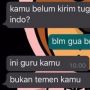 Baru Bangun Tidur, Murid Ini Salah Balas Chat Guru
