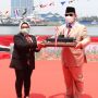 Menhan Prabowo Terima Kapal Selam KRI Aluguro-405 Buatan Dalam Negeri