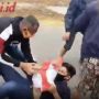 Warga Jalan Inspeksi Berkerumun Rebutan Sembako Jokowi Sampai Jatuh