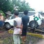 Mobil Honda Jazz Ditabrak Kereta Api di Lampung Utara, Sopir Tewas