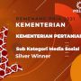 Kementan Raih Silver Winner Sub Kategori Media Sosial