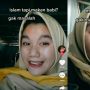 Viral Cewek Pakai Jilbab Ngaku Nggak Masalah Makan Daging Babi