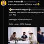 Sekneg Unggah Foto Jokowi Hadiri Nikahan Aurel-Atta, Ernest: Urusan Negara?