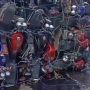 Bikin Geger! Truk Pengangkut Puluhan Yamaha Scorpio Terguling di Jalan
