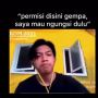 Viral Video Mahasiswa Tetap Tenang Rapat Online saat Terjadi Gempa