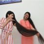 Tampil Beda, Remaja Pemilik Rambut Terpanjang Akhirnya Potong Rambut