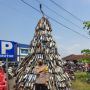 Unik, Polres Serang Buat Tugu Knalpot Racing Dari Hasil Rampasan