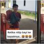 Kelakuan Bapak Dititipin Anak, Gendongnya Berasa Ngeprank Malaikat Maut