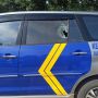 Makin Beringas, Pak Ogah Lempar Mobil Dinas Perhubungan Dengan Batu