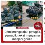CEK FAKTA: Pemudik Menyamar Jadi Gorila Demi Kelabui Petugas?