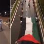 Kibarkan Bendera Palestina di Tengah Jalan, Belasan Pemuda Ini Dicokok