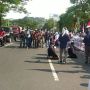 Peserta Aksi Dukung Palestina di Semarang Terkena 'Tendangan' Saat Salat!