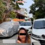 Wanita Dongkol Ada Mobil Parkir Depan Pagar Rumah 'Maaf Ya Lecetnya Gede'