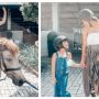 10 Momen Gisel dan Gempi Berkuda di Bali, Terinjak Kaki Kuda!
