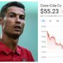 Tangan Ajaib Ronaldo! Detik-detik Foto Botol Coca-Cola Digeser, Lalu Saham Anjlok
