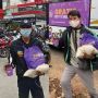 Muscle First Bagi-bagi Sembako ke Ojol yang Terdampak Pandemi