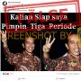 CEK FAKTA: Viral Gambar Presiden Jokowi 'Kalian Siap Saya Pimpin 3 Periode', Benarkah?