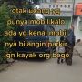 Mobil Parkir di Gang Sempit, Pemotor Marah Sebut Pemiliknya Otak Udang