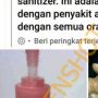 CEK FAKTA: Benarkah Handsanitizer Merek Ini Mengandung Virus Baru dan Buat Tangan Melepuh?