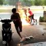 Viral Montir di Natuna Panik saat Motor yang Diperbaiki Terbakar Tiba-tiba
