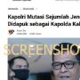 CEK FAKTA: Benarkah Kapolri Memutasi Jendral-Jendral?