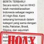 CEK FAKTA: WHO Sebut Indonesia Negara A1 High Risk Setara Brasil dan India?