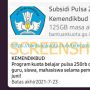 CEK FAKTA: Kemendikbud Bagikan Lagi Bantuan Pulsa Rp 200 Ribu dan Kuota 125 GB?