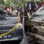 Daihatsu Gran Max dan Datsun Go Adu Banteng, Lima Orang Terluka Dilarikan ke Rumah Sakit