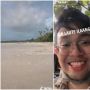 Viral! Fenomena Laut Kering Tanpa Air, Pria Ini Nekat Jalan ke Tengah Laut