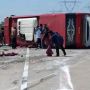 Brakkk! Kecelakaan Truk Hantam Bus Tingkat, 18 Orang Tewas