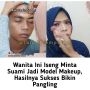 Viral! Iseng Dandani Suaminya, Hasilnya Make Up Istri Ini Bikin Pangling