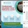Ari Wibowo Tantang Orang Tak Percaya Covid-19 Jadi Relawan Nakes Tanpa Pakai Masker